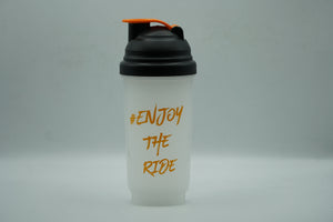 #EnjoyTheRide Black and Orange 700ml Protein Shaker Bottle