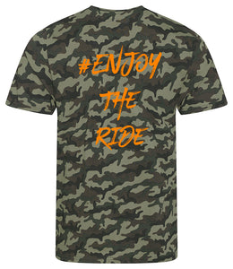 #EnjoyTheRide Green Camo T-Shirt - The Orange One