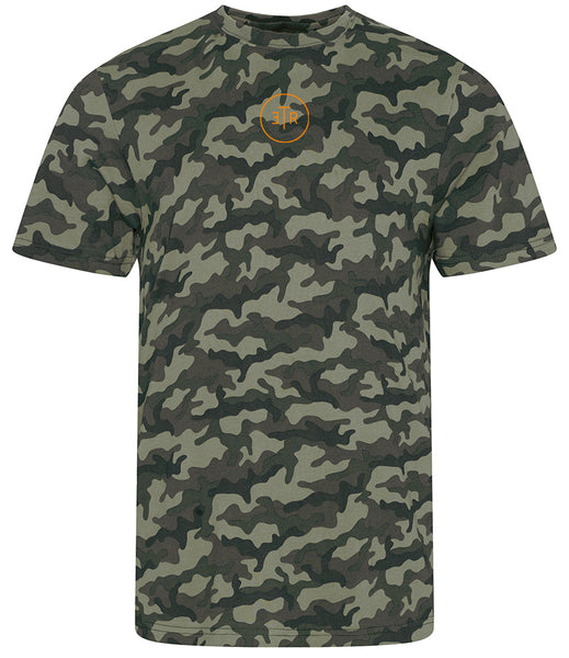 #EnjoyTheRide Green Camo T-Shirt - The Orange One